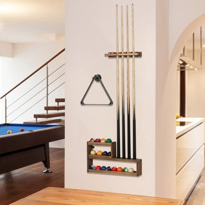 Pool Table Stick Holder, Pool Stick Holder, Pool Cue Holder, Wood Storage Rack, Pool Cue Rack, Pool Table Room, Pool Table Accessories, Pool Sticks, Cue Rack