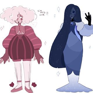 Blue Diamond Redesign, Su Redesign, Blue Diamond And Pink Diamond, Pink And Blue Diamond, Gemsona Ideas, Diamond Steven Universe, Blue Diamond Steven Universe, Steven Universe Oc, Pink Diamond Steven Universe