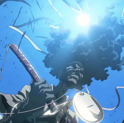 Dope Cartoons, Samurai Anime, Afro Samurai, Samurai Champloo, Anime Watch, Vibes Art, Afrocentric Art, Samurai Jack, Blue Anime