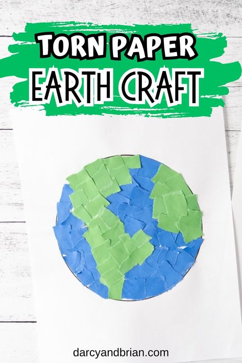 Dive into a world of creativity and learning with this torn paper Earth craft - perfect for preschoolers! This easy-to-follow guide provides a unique way to teach geography and eco-awareness through art. Grab some construction paper, and get ready to shape a greener future, one torn piece at a time. Ideal for Earth Day activities or any day you want to explore our planet's beauty with your little ones. New Heaven And New Earth Craft Kids, Earth Prek Activities, Earth Template Free Printable, Caring For The Earth Preschool, Paper Mache Earth Preschool, Earth Activities, Space Activities For Kids, Earth Craft, Sea Activities