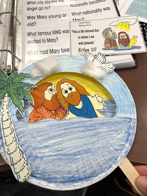 Hands On Bible Teacher Jesus Baptism Craft, Baptism Craft, Jesus Preschool, Kindergarten Sunday School, Baptism Of Jesus, Kids Church Activities, Bible Crafts Sunday School, Fishers Of Men, Jesus Crafts