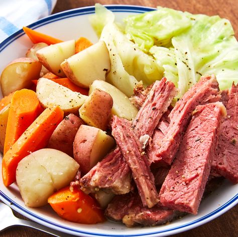 Boiled Dinner - Delish.com Boiled Dinner, Pub Grub, Corn Beef, Corned Beef Brisket, Corned Beef Recipes, Irish Food, Cabbage Casserole, Corn Beef And Cabbage, Gluten Free Recipes For Dinner