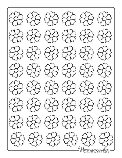 Free Flower Stencils Printable Templates, Macaroon Template, Free Printable Flower Templates, Printable Flower Templates, Basics Drawing, Printable Flower Pattern, Flower Templates Printable Free, Template Heart, Royal Icing Templates