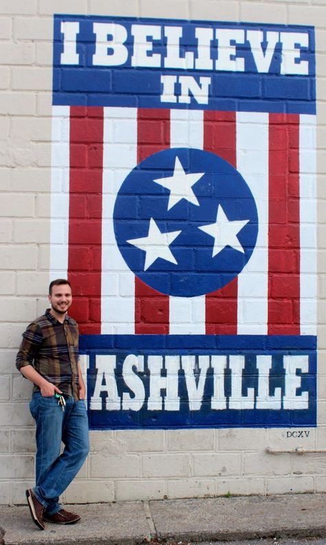 18 Nashville Murals You Have to Visit  #Nashville #Travel #Nashvilletravel #Places  http://www.islandcowgirl.com/ I Believe In Nashville, Nashville Murals, Nashville Travel Guide, Weekend In Nashville, Visit Nashville, Nashville Trip, Weekend Trip, Music City, Road Trip Itinerary