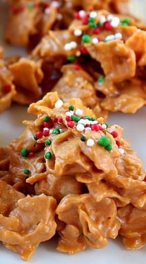 Butterscotch Crunchies Cereal Treats, Candy Recipes Homemade, Christmas Candy Recipes, Candy Fudge, Bake Cookies, Homemade Candies, 4 Ingredient, Christmas Snacks, Christmas Cooking