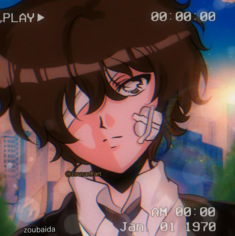 Cute 90s Anime Pfp, Anime In 90s Style, 90s Anime Reference, 90s Anime Hair, 90 Anime Aesthetic, Dazai Hair, Anime 90s Style, 80s Anime Art Style, 90s Style Anime