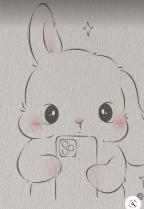 Cute Easy Doodles, Bunny Drawing, Cute Sketches, Easy Doodles, Easy Doodle Art, Disegni Artistici, Easy Doodles Drawings, Cute Doodles Drawings, Easy Drawings Sketches