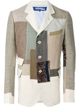 patchwork blazer Patchwork Blazer, Comme Des Garcons Men, Designer Blazers For Men, Designer Blazers, Brown Blazer, Patchwork Jacket, Blazer Designs, Junya Watanabe, Brown Jacket