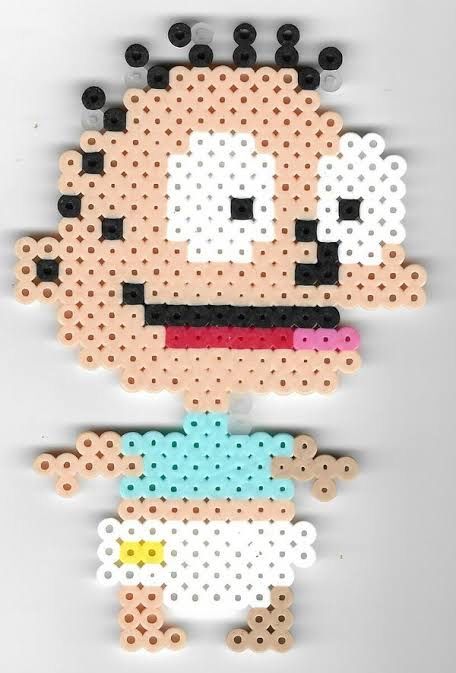 Bead Pixel Art, Sleepover Crafts, Tommy Pickles, Perler Projects, Bell Gardens, Easy Perler Bead Patterns, 90s Teen, Melty Bead Patterns, Pearl Beads Pattern