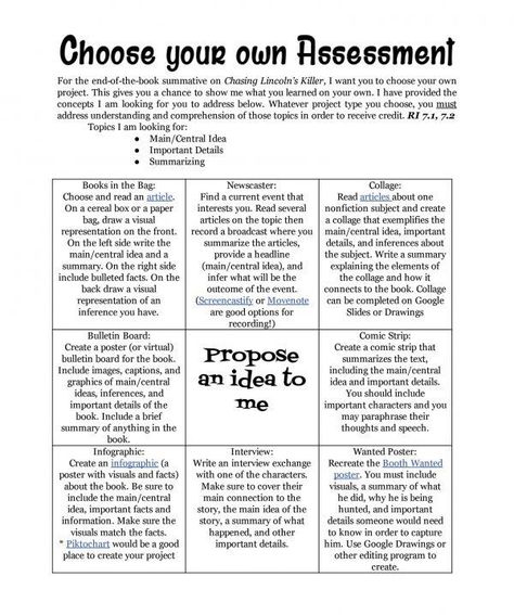 Choice Board Choice Boards High School English, High School Choice Boards, Science Choice Boards High School, Science Choice Boards Middle School, Science Choice Board, Social Studies Choice Board, Ela Choice Boards Middle School, Choice Boards High School, English Project Ideas For High School