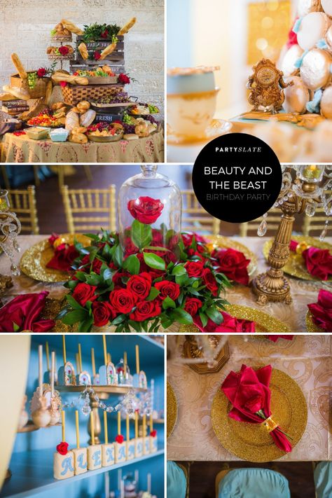 Beauty And Beast Party Ideas, Beauty And The Beast Table Setting, Be Our Guest Birthday Party, Beauty And The Beast Birthday Party, Beauty And The Beast Centerpiece, Beauty And The Beast Halloween, Cousin Wedding, Kids Table Set, Beauty And The Beast Theme