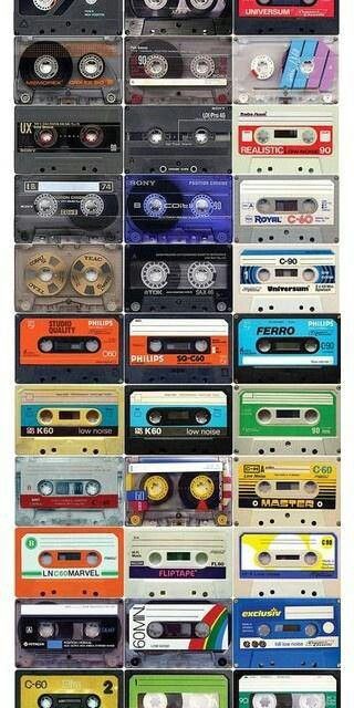 music Tape Collage, Cassette Audio, Audio Tape, 80s Nostalgia, Tape Recorder, Foto Vintage, I Remember When, Teenage Years, Dieselpunk