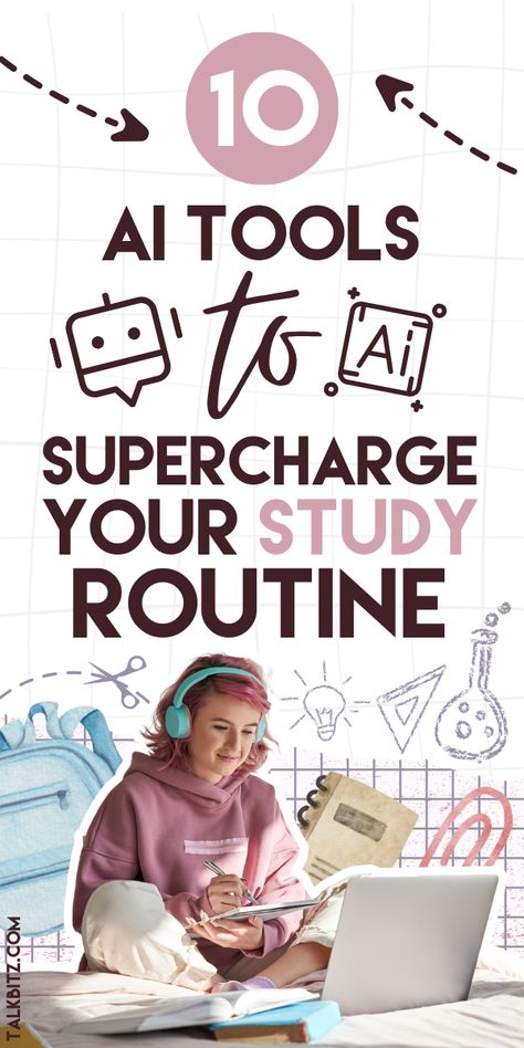 Discover the top 10 AI tools that will revolutionize your student life. From smart study assistants to advanced research engines, these tools will enhance your learning experience like never before. #ai Study Tips For English, Studying Hacks, Smart Study, Academic Life, Study Apps, Study Resources, Personal Writing, Thesis Writing, Student Life Hacks