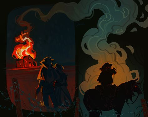 Spooky Cowboy, Gay Cowboy, Western Artwork, Swag Art, Cowboy Art, Red Dead, Art Prompts, October 25, Western Art