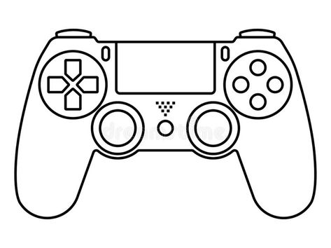 Game Controller Art, Video Game Drawings, Kids Painting Party, Game Ps4, Icons For Apps, Playstation Controller, Canvas Drawings, Ps4 Controller, Canvas Painting Designs