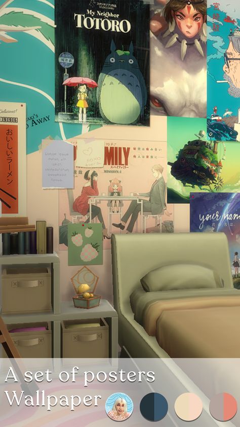 Free Sims 4 Build Cc, Sims 4 Couch Bed Cc, Totoro Sims 4, Video Games Sims 4 Cc, The Sims4 House Download, Sims 4 Cc Posters Decor Anime, Poster Cc Sims 4 Patreon, Sims 4 Cc Posters Lana Del Rey, The Studio Ghibli Movie Override Sims 4