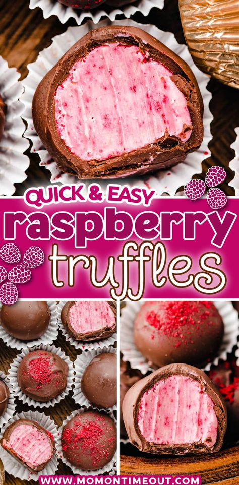 Desserts With Raspberry Filling, Raspberry Candy Filling, Christmas Candy Recipes Holiday Gifts, Raspberry Cream Chocolates, Chocolate Covered Raspberry Jellies, Raspberry Balls Recipe, Cherry Truffles Recipe, Homemade Valentines Candy, Red Velvet Truffles Easy