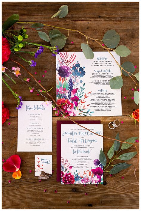 Boho wedding stationery | colorful wedding invitation suite | Colorful and Playful Wedding Inspiration for the Fun-Loving Couple #weddinginvitations #weddinginvitationsuite #weddinginvitationsstyles #weddinginvite #weddings Playful Wedding, Colorful Wedding Invitations, Boda Mexicana, Wedding Invitations Boho, Colorful Wedding, Wedding Dresses Unique, Wedding Stationary, Wedding Invitation Suite, Floral Wedding Invitations