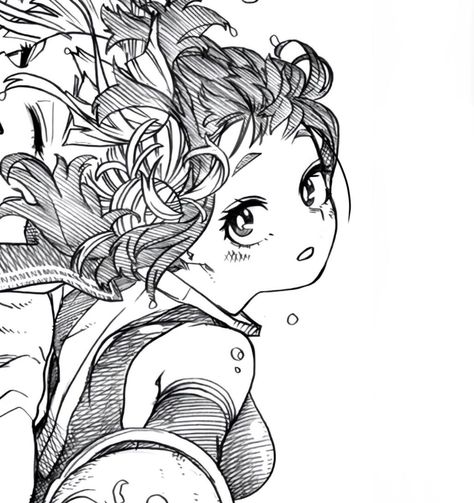 Ochako Icon, Black And White, White, Black