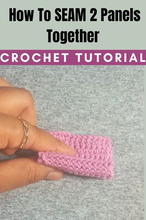 This is a crochet video tutorial on how to seam two crochet pieces together. Crochet Pieces Together, Crochet Together, Crochet Panels, Crochet Pieces, Knitting Machine Patterns, Yarn For Sale, Crochet Videos Tutorials, Yarn Diy, Crochet Design