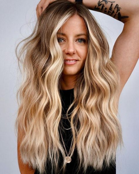 Mid-Shaft Balayage and Money Pieces Blonde Money Piece Hair, Money Piece Hair Ideas, Blonde Money Piece, Money Piece Hair, V Shaped Haircut, Money Pieces, Black Red Hair, Hair Adviser, Money Piece