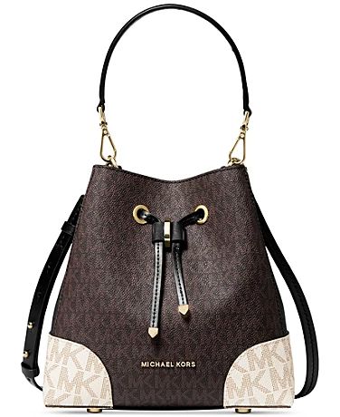 Michael Kors Mercer - Macy's Leather Drawstring Bags, Michael Kors Mercer, Woman Bags Handbags, Timeless Gifts, Fragrance Gift Set, Online Bags, Black Handbags, Handbag Accessories, Leather Shoulder Bag