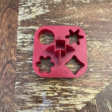 Check out Vintage Tupperware Red Veggie Dough Cookie Cutter Mini Garnish Gadget, the latest item I added on eBay! #eBay #eBaySeller Dough Cookie, Tupperware Products, Vintage Glassware Antiques, Declutter Home, Vintage Kitchen Utensils, Antique Kitchen, Vintage Things, Vintage Tupperware, Vintage Stuff