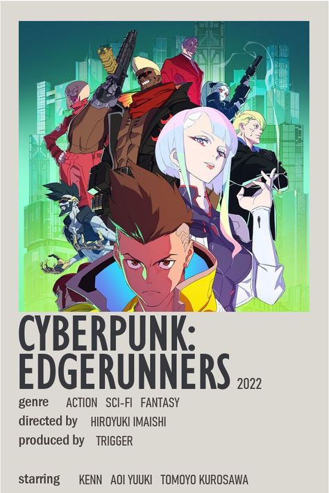 Anime Watchlist, Cyberpunk Movies, Anime Minimalist Poster, Cyberpunk Edgerunners, Japanese Animated Movies, Anime Suggestions, Cyberpunk Anime, Animes To Watch, Poster Anime