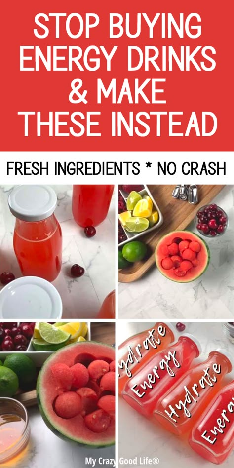 Energy Drink Substitute, Juice Recipes Energy, How To Make An Energy Drink, Drinks That Are Healthy, Energy Drink Replacement, Juice Energy Recipes, Tea Energy Drink, Diet For More Energy, Energy Booster Juice Recipes