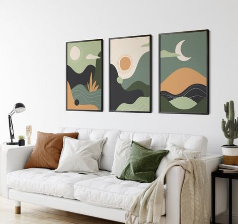 Hey, I found this really awesome Etsy listing at https://www.etsy.com/uk/listing/1052194631/boho-landscape-abstract-wall-art-prints Wall Decor Green, Green Headboard, Boho Landscape, Nordic Wall Decor, Pink Wall Decor, Green Wall Decor, Boho Painting, Landscape Abstract, Scandinavian Wall Art