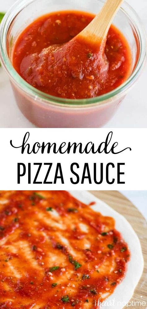 Pizza Sauce Easy, Pizza Appetizers, Easy Tomato Sauce, Pizza Fatta In Casa, Pizza Sauce Recipe, Artisan Pizza, Easy Homemade Pizza, Pizza Sauce Homemade, Making Homemade Pizza