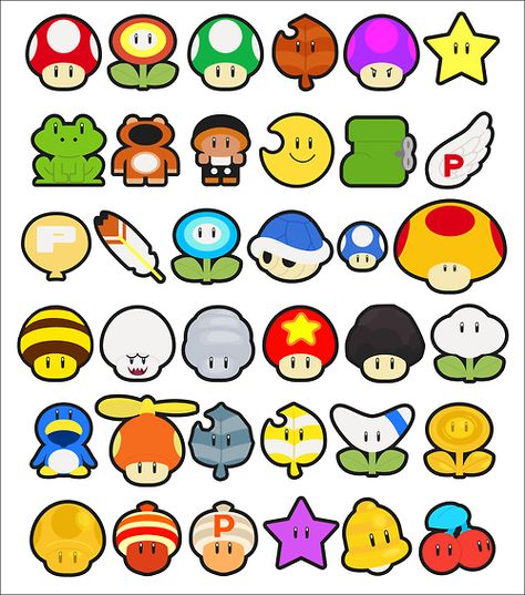 Mario Things To Draw, Super Mario Bros Power Ups, Mario Kart Power Ups, Mario Power Ups Art, Mario Power Up Tattoo, Super Mario Characters Drawing, Super Mario Bros Tattoos, Super Mario Drawings, Super Mario Tattoo Ideas