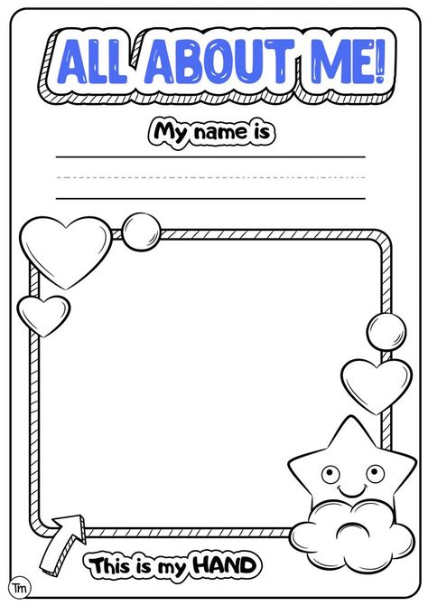 FREE Printable All About Me Pack for Preschool and Kindergarten | TeachersMag.com All About Me Preschool Book, All About Me Coloring Pages Preschool, Kindergarten All About Me Printable, All About Me Worksheet Kindergarten, All About Me Printable Free Preschool, All About Me Preschool Theme Printable, All About Me Worksheet For Kids, Preschool All About Me Printable, All About Me Worksheet Preschool