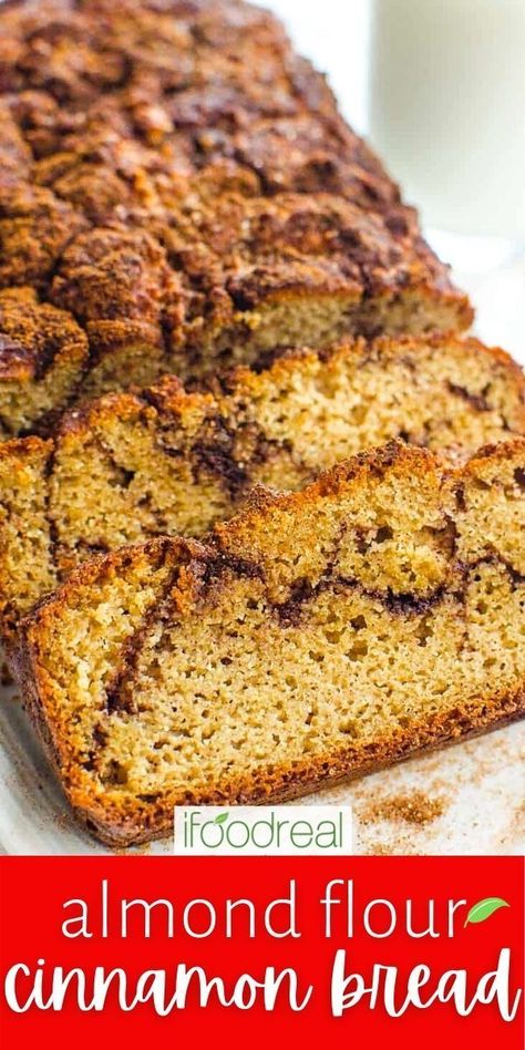 Almond Flour Apple Bread, Almond Flour Bread Recipes, Make Almond Flour, Cinnamon Bread Recipe, Almond Flour Bread, Dinner Recipes Healthy Low Carb, Almond Bread, Flour Bread, Baking Basics