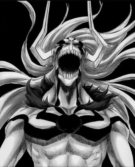 Vasto Lorde Ichigo Tattoo, Vasto Lorde Ichigo Manga, Hollow Ichigo Manga, Ichigo Kurosaki Vasto Lorde, Vasto Lorde Ichigo, Ichigo Vasto Lorde, Bleach Stark, Bleach Designs, Tokyo Ghoul Drawing