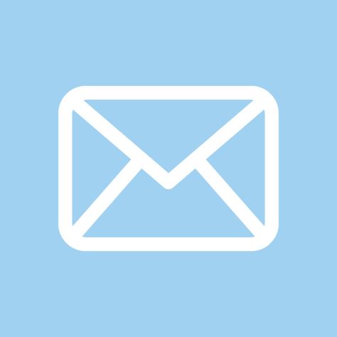 Light blue email phone icon Light Blue Mail Icon, Blue Mail Icon, Snapchat Ios, Baby Blue Iphone Wallpaper, Blue Apps, Ios App Logo, Plakat Design Inspiration, Icona Ios, Icones Do Iphone