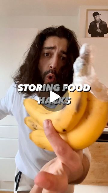 Armen Adamjan on Instagram: "How to store food to save money and reduce waste! 🍌🍎 . . . . #lifehacks #howto #tips #kitchenhacks #cookinghacks #hacks #instadaily #plantbased #vegan #savemoney #ideas" Life Hacks Food, Store Food, How To Store, Food Preservation, Vegetarian Food, Food Tips, Household Tips, October 31, Food Fresh