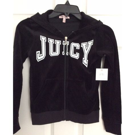 Nwt, Juicy Couture, Girls Size 10, Black Label Hoodie Sweatshirt. Ogtkj171942, Pitch Black, Velour Robertson Jacket. This Comes From A Clean Smoke Free And Pet Free Environment. Juicy Couture Y2k, Mcbling Fashion, Vintage Juicy Couture, Sequin Hoodie, Navy Hoodie, 2000s Fashion Outfits, Swaggy Outfits, 2000s Fashion, Y2k Fashion