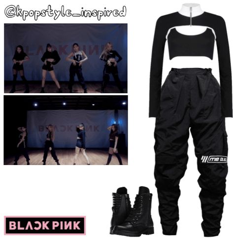 BP 5TH MEMBER - "KILL THIS LOVE" DANCE PRACTICE Outfit | ShopLook Blackpink Kill This Love Outfit, Outfit For Dance Performance, Dance Style Outfits Kpop, Korean Idol Outfit, Kpop Practice Outfit, Practice Outfit Ideas, Outfits For Dance Practice, Korean Dance Practice Outfit, Black Dance Outfit