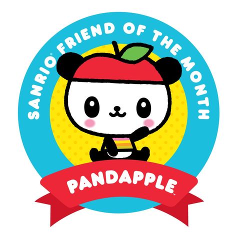 tinkevidia: “Sanrio: Hello Kitty & Dear Daniel:) ” Pandapple Sanrio, Sanrio Friend Of The Month, Cutest Cats Ever, An Apple A Day, Apple A Day, Guinness Book, Apple A, Hello Kitty Pictures, Sanrio Characters