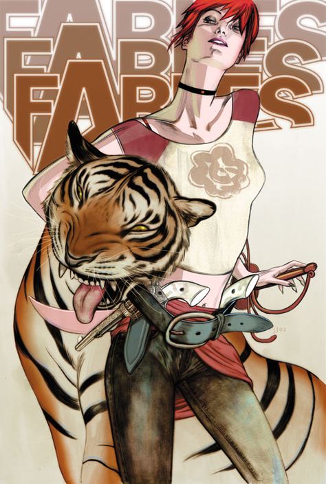 fables, james jean Sher Khan, Fables Comic, The Wolf Among Us, Vertigo Comics, Cover Inspiration, James Jeans, Tiger Tiger, James Jean, Bd Comics