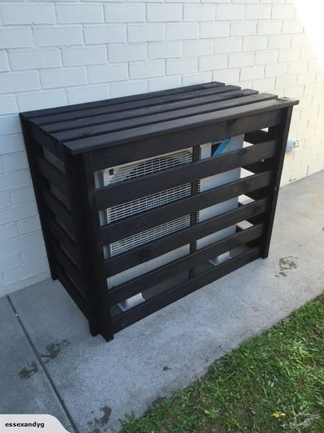 Air Conditioner Screen, Heat Pump Cover, Air Conditioner Cover Outdoor, Wooden Wall Cladding, Ac Unit Cover, Air Conditioning Cover, Ac Cover, Air Conditioner Covers, Air Conditioner Cover