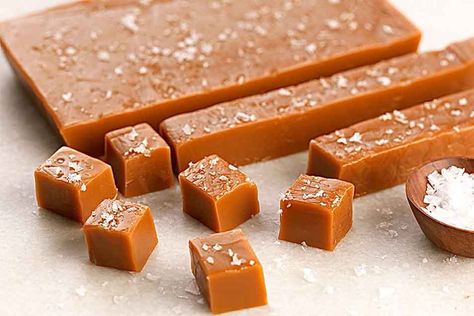 Easy Caramel, King Food, Easy Cheese, King Arthur Flour, Recipes Quick, Caramel Recipes, Homemade Candies, King Arthur, Candy Recipes