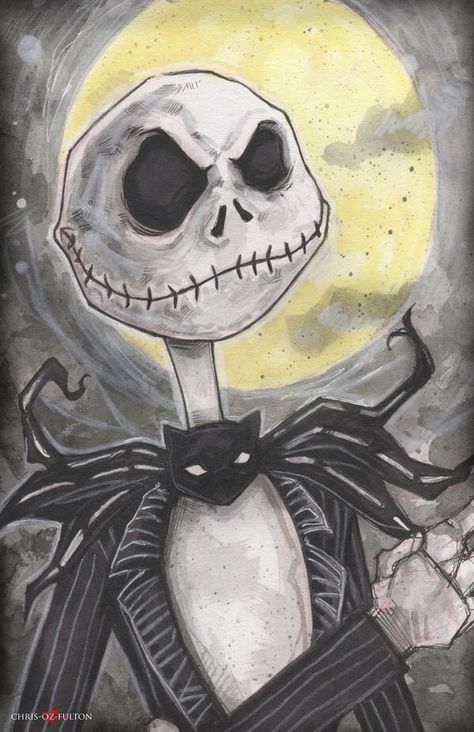 Jack Skellington A Nightmare Before Christmas ▮by▮ ChrisOzFulton ▮on▮ DeviantArt Skellington Drawing, Jack Skellington Drawing, Jack Skellington Tattoo, A Nightmare Before Christmas, Nightmare Before Christmas Drawings, Jack The Pumpkin King, The Pumpkin King, Beauty And The Beast Movie, Christmas Drawings