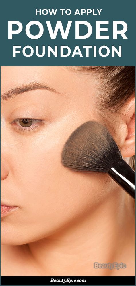 How To Use Powder Foundation, Where To Apply Powder, Powder Makeup How To Apply, Powder Foundation Routine, Pressed Powder How To Apply, How To Apply Powder, How To Use Powder, How To Apply Powder Foundation, Powder Foundation How To Apply