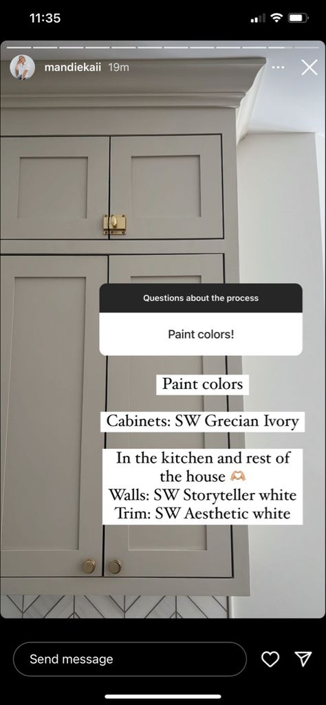 Half Bath Cabinet Color, Sandbar Sherwin Williams Cabinets, Stone Hearth Sherwin Williams Cabinets, Stone Hearth Cabinets, Stone Hearth Sherwin Williams, Reverse Trim Paint, Sherwin Williams Cabinet Colors, Modern Gray Sherwin Williams, Sherwin Williams Iron Ore