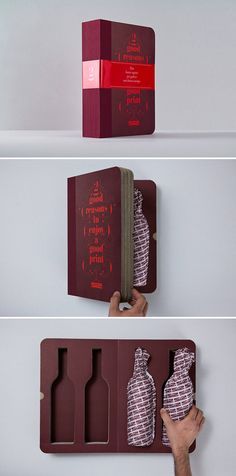 friend gifts. book packaging. wine packaging box Wine Gadgets, Wine Ideas, Corporate Giveaways, Alcohol Packaging, Cool Packaging, Beer Packaging, Wine Design, Wine Brands, Wine Packaging