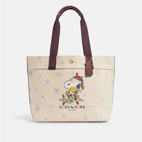 Snoopy Tote Bag, The Peanuts, Ice Skate, Coach New York, Coach Tote, Coach Outlet, Our Legacy, Womens Tote, Coach Purses