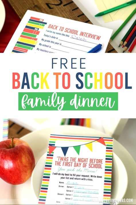 Back To School Feast Family Theme, Back To School Supper Ideas, School Themed Breakfast, Back To School Feast, First Day Of School Dinner Ideas, Back To School Bbq, Back To School Dinner Theme, Back To School Celebration Ideas, Back To School Traditions For Kids