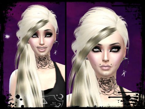 MaruChanBe's Rose neck tattoo Sims 4 Neck Tattoo, Rose Tattoo Neck, Neck Tattoo Butterfly, Sims 4 Cc Tattoos, Rose Neck Tattoo, Girl Neck Tattoos, Sims 4 Tattoos, Sims 4 Cc Kids Clothing, Tattoo Butterfly